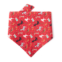 Thumbnail for DOG BANDANA - RED PRINT