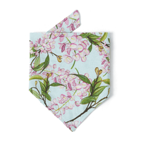 Thumbnail for DOG BANDANA - WATERCOLOUR FLORAL AQUA