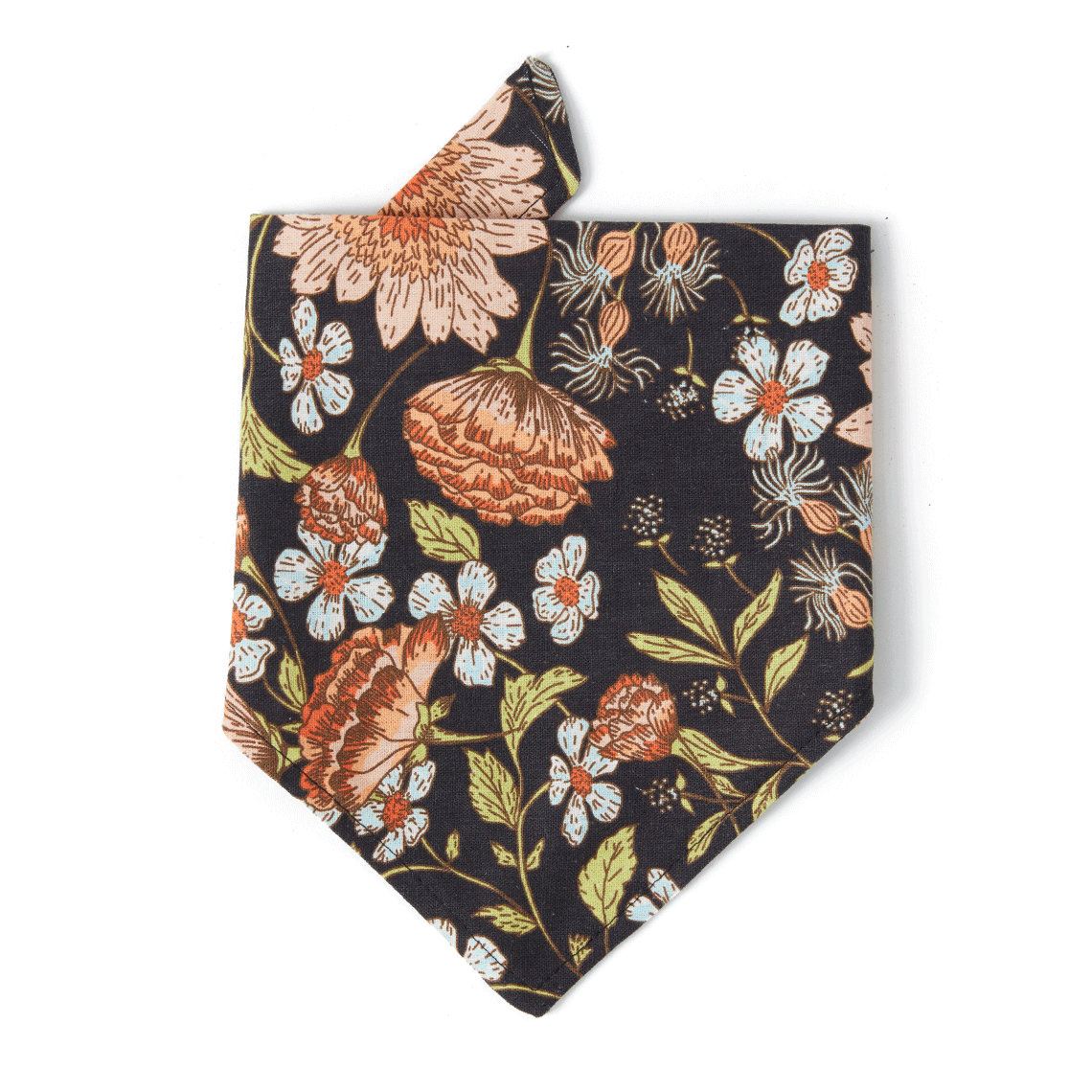 DOG BANDANA - BLACK FLORAL