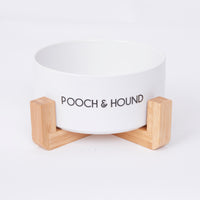 Thumbnail for SIGNATURE DOG BOWL - WHITE/BLACK