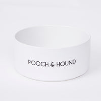 Thumbnail for SIGNATURE DOG BOWL - WHITE/BLACK