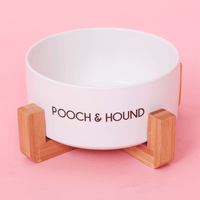 Thumbnail for SIGNATURE DOG BOWL - WHITE/BLACK